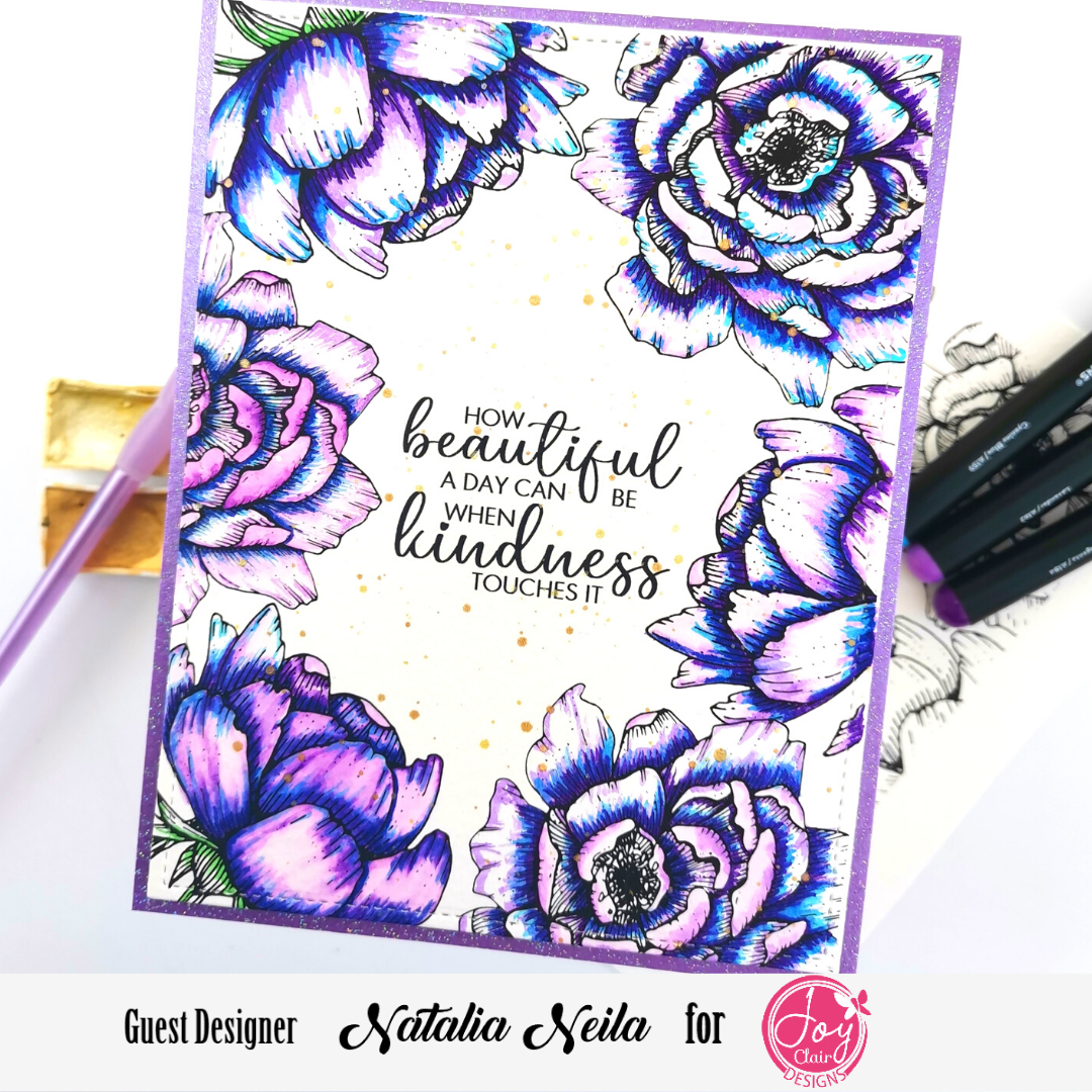 Spring Rose Digital Stamps