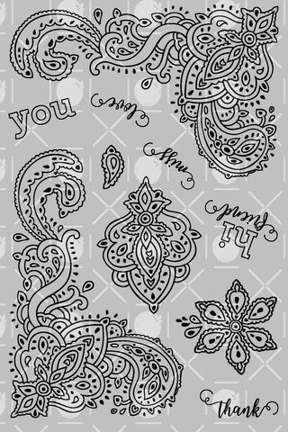 Bandana Bits Clear Stamps