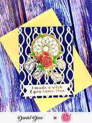 Floral Catcher Digital Stamp