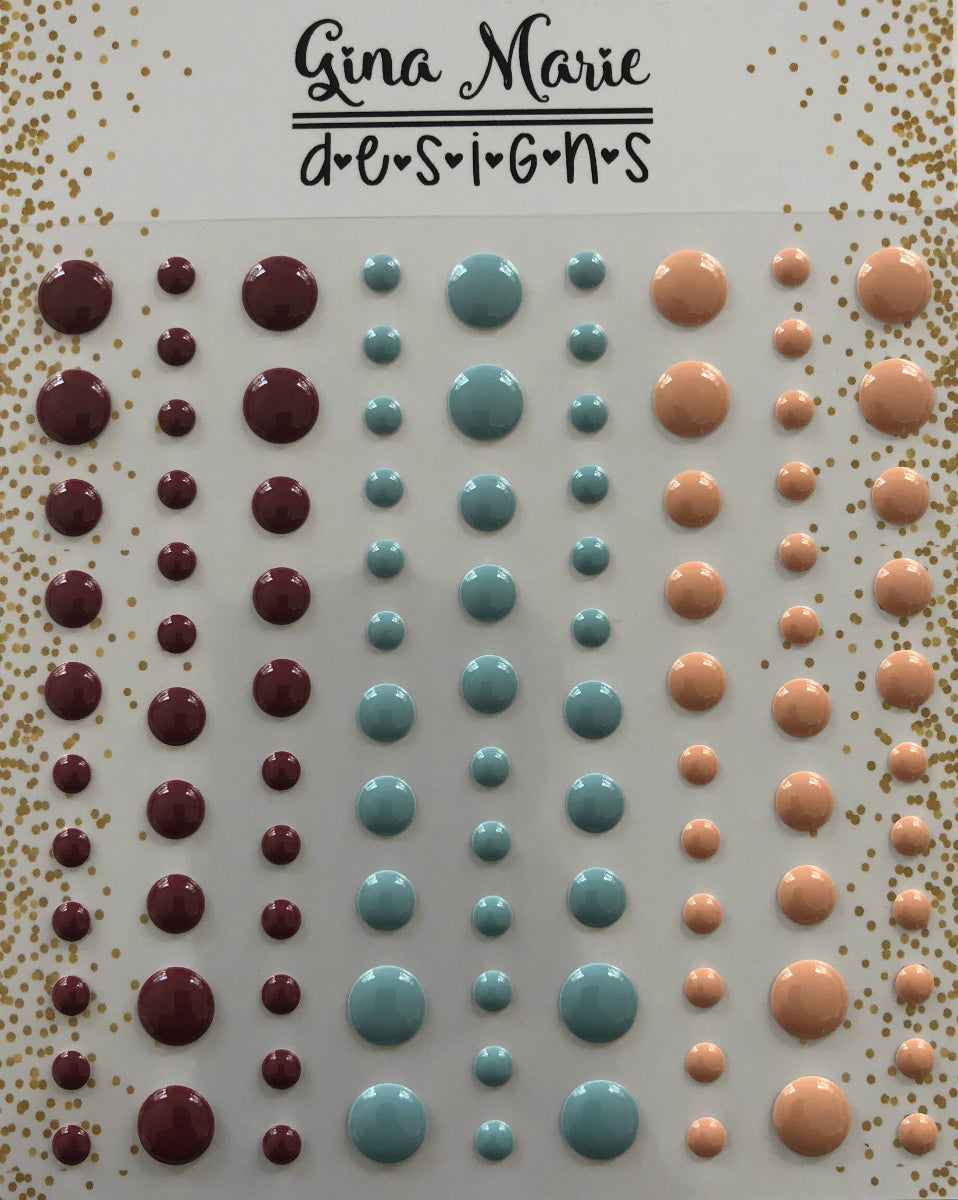 Elegant Autumn Gloss Enamel Dots