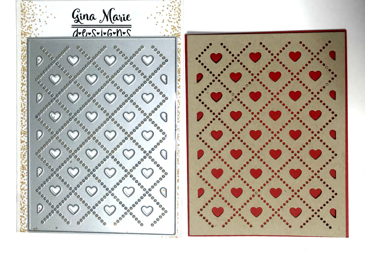 Heart Argyle Cover Plate Die