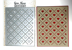 Heart Argyle Cover Plate Die