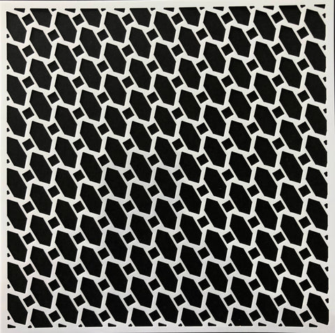 Geo Diamond Stencil