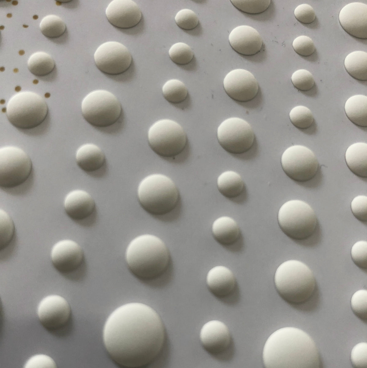 Matte White Enamel Dots