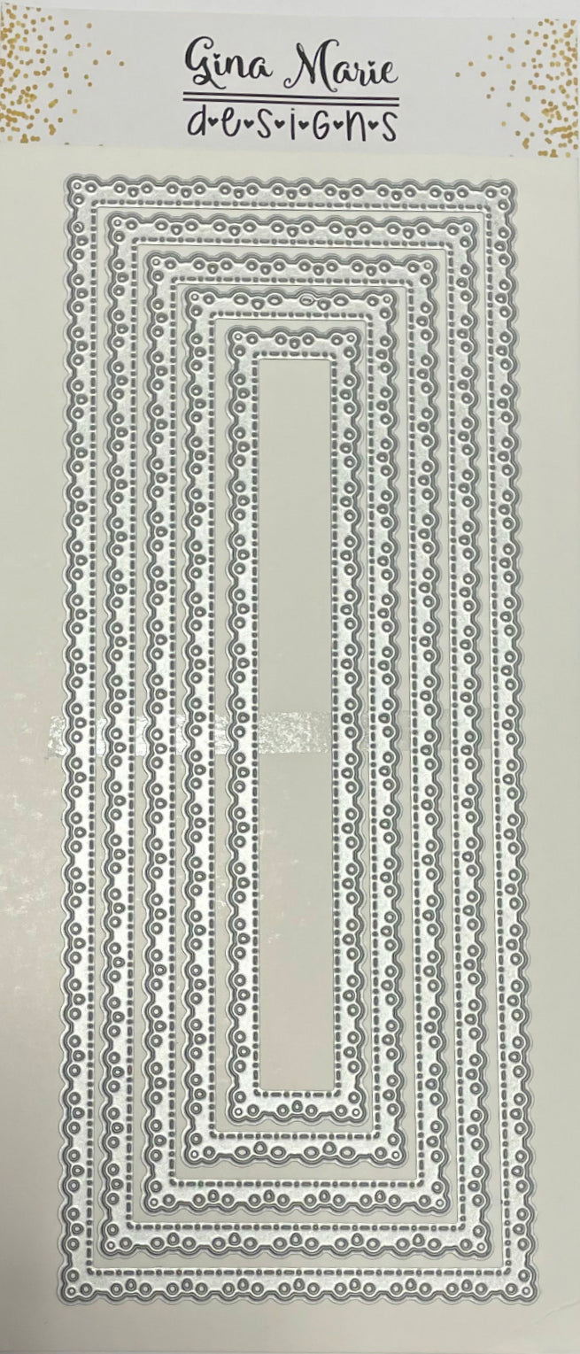 Delighted Lace Rectangle Slimline Dies
