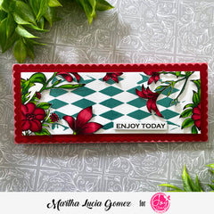 Spring Bouquet Slimline Digital Stamps