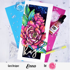 Spring Rose Digital Stamps