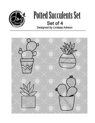 Potted Succulents Digital Set