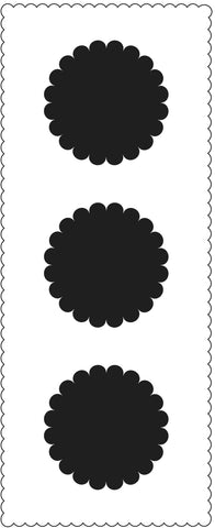 Slimline Scalloped Circles Stencil