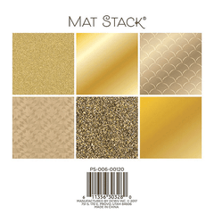 Solid Golds Mat Stack Paper Pad 6 x 6 - DCWV