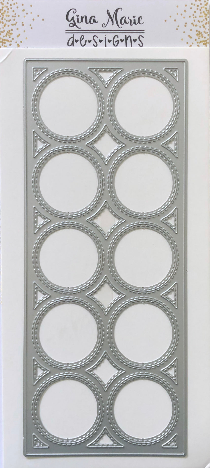 Stitched Circle Plate Background Slimline Dies