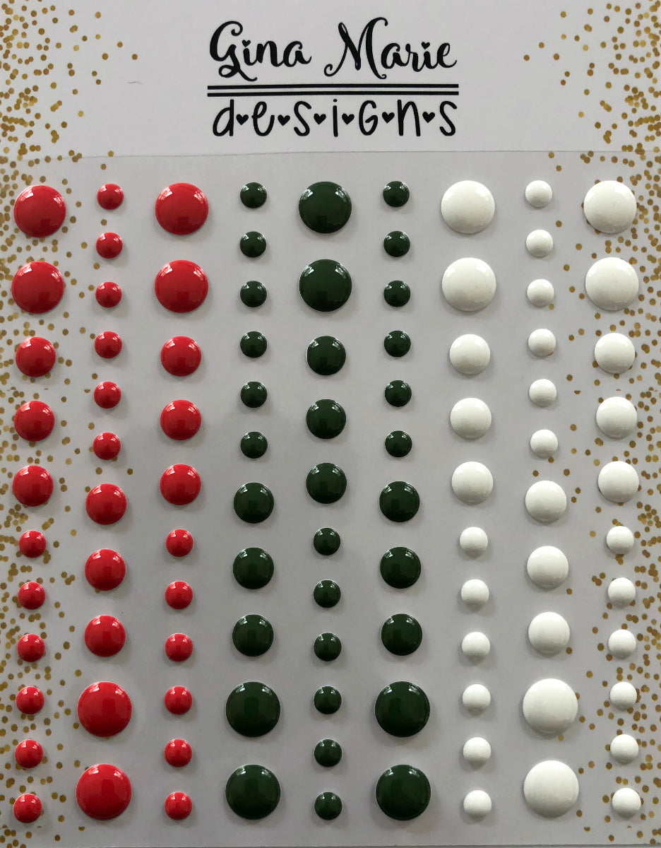 Traditional Christmas Gloss Enamel Dots