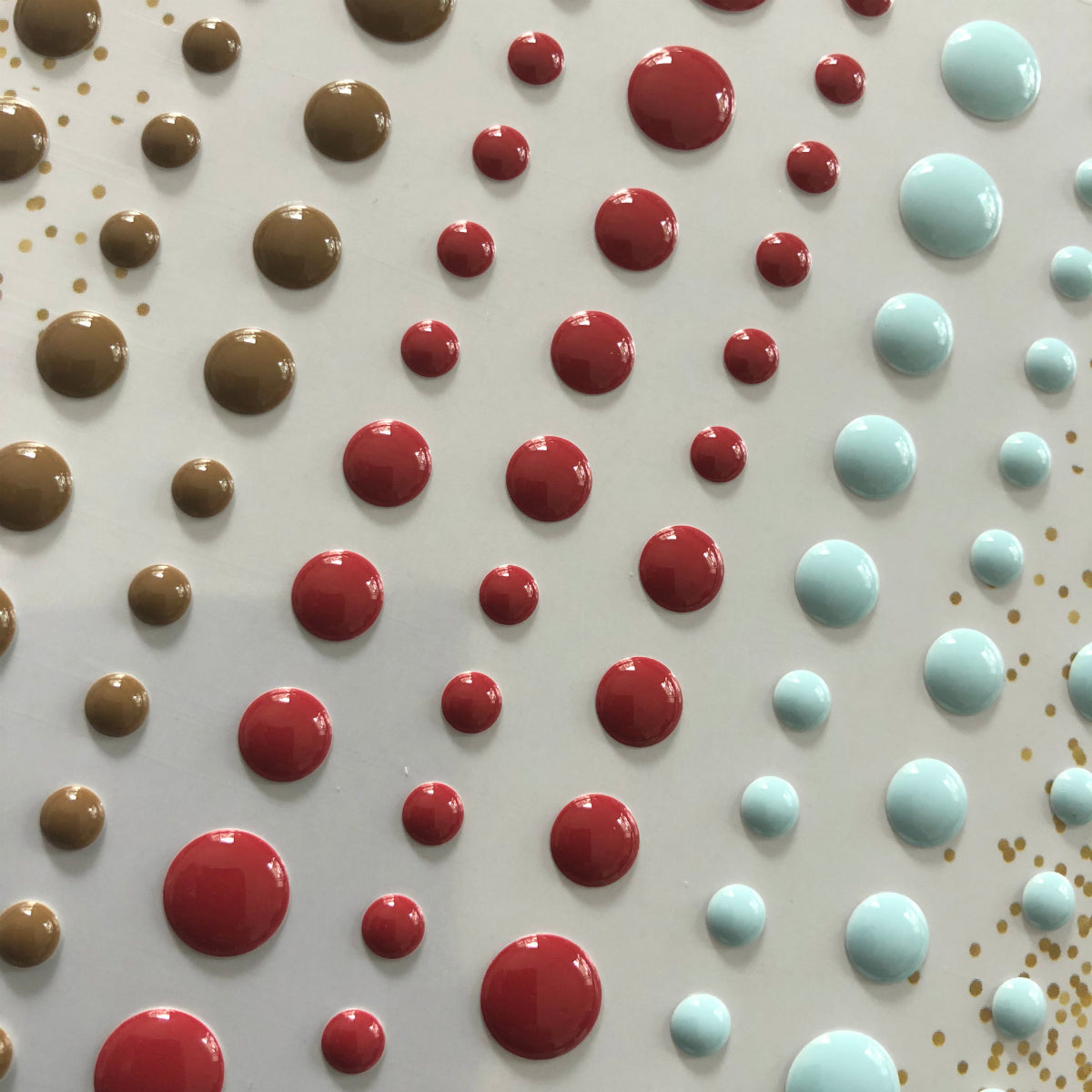Winter Berry Gloss Enamel Dots