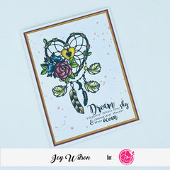 Floral Catcher Digital Stamp