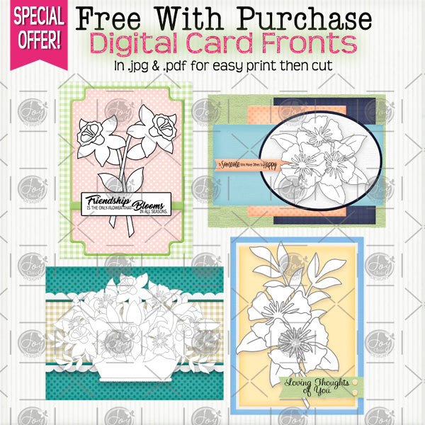 Spring Floral Basket Digital Set