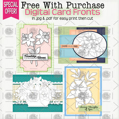 Spring Floral Basket Digital Set