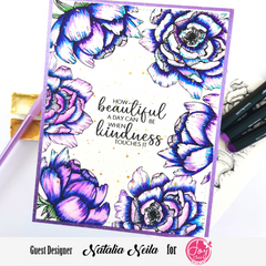 Spring Rose Digital Stamps