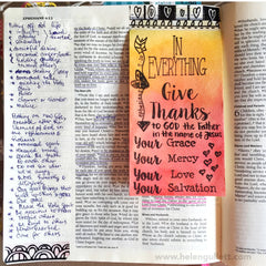  Clear Stamps - Give Thanks |Bible  Journaling  Clear Stamps - Joy Clair - 2