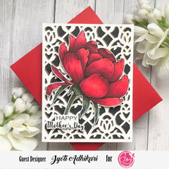 Spring Rose Digital Stamps