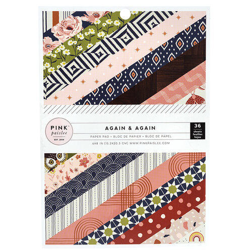 Again and Again Collection 6 x 8 Paper Pad - Pink Paislee