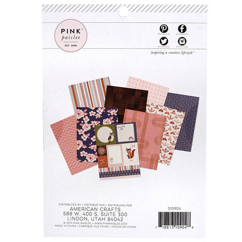 Again and Again Collection 6 x 8 Paper Pad - Pink Paislee