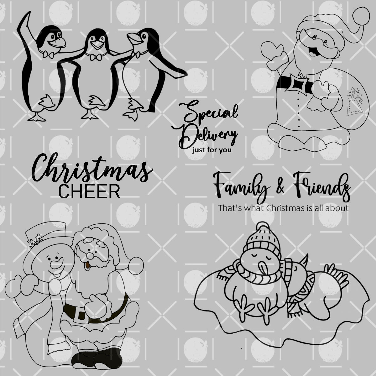 Christmas Cheer Digital Stamps