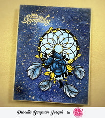 Floral Catcher Digital Stamp