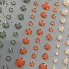 Fussy Peach Clear Enamel  Dots