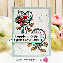 Floral Catcher Digital Stamp