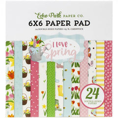 I Love Spring Paper Pad 6 x 6 - Echo Park