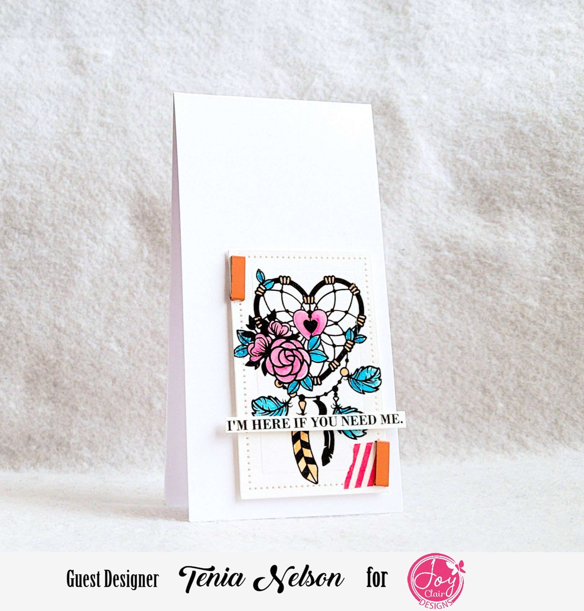 Floral Catcher Digital Stamp
