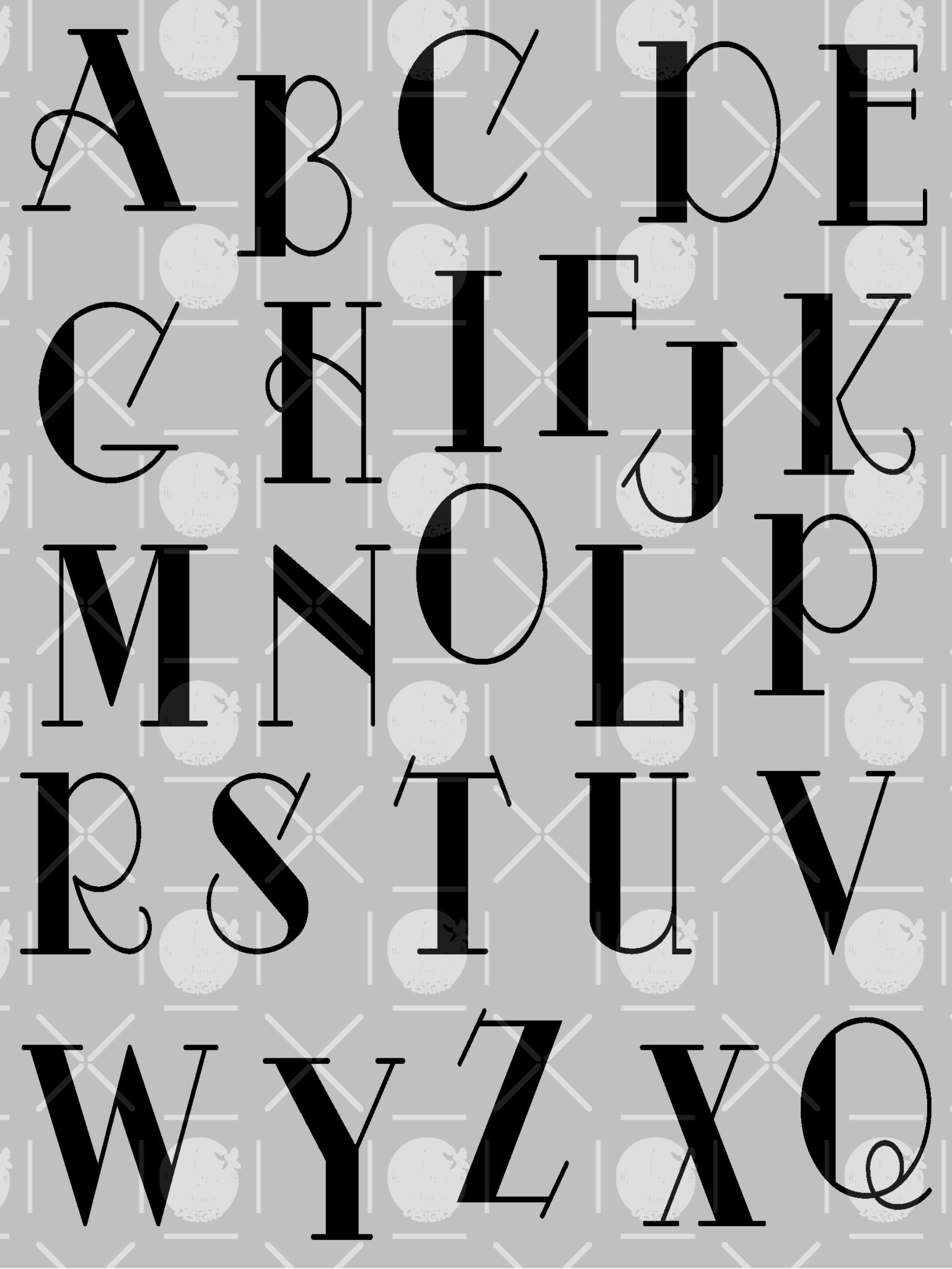 Printable Fancy Alphabet Letters