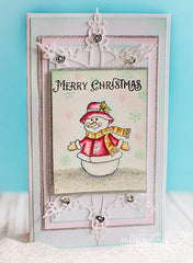 Cozy Snowman Wishes Clear Stamps - Joy Clair - 7