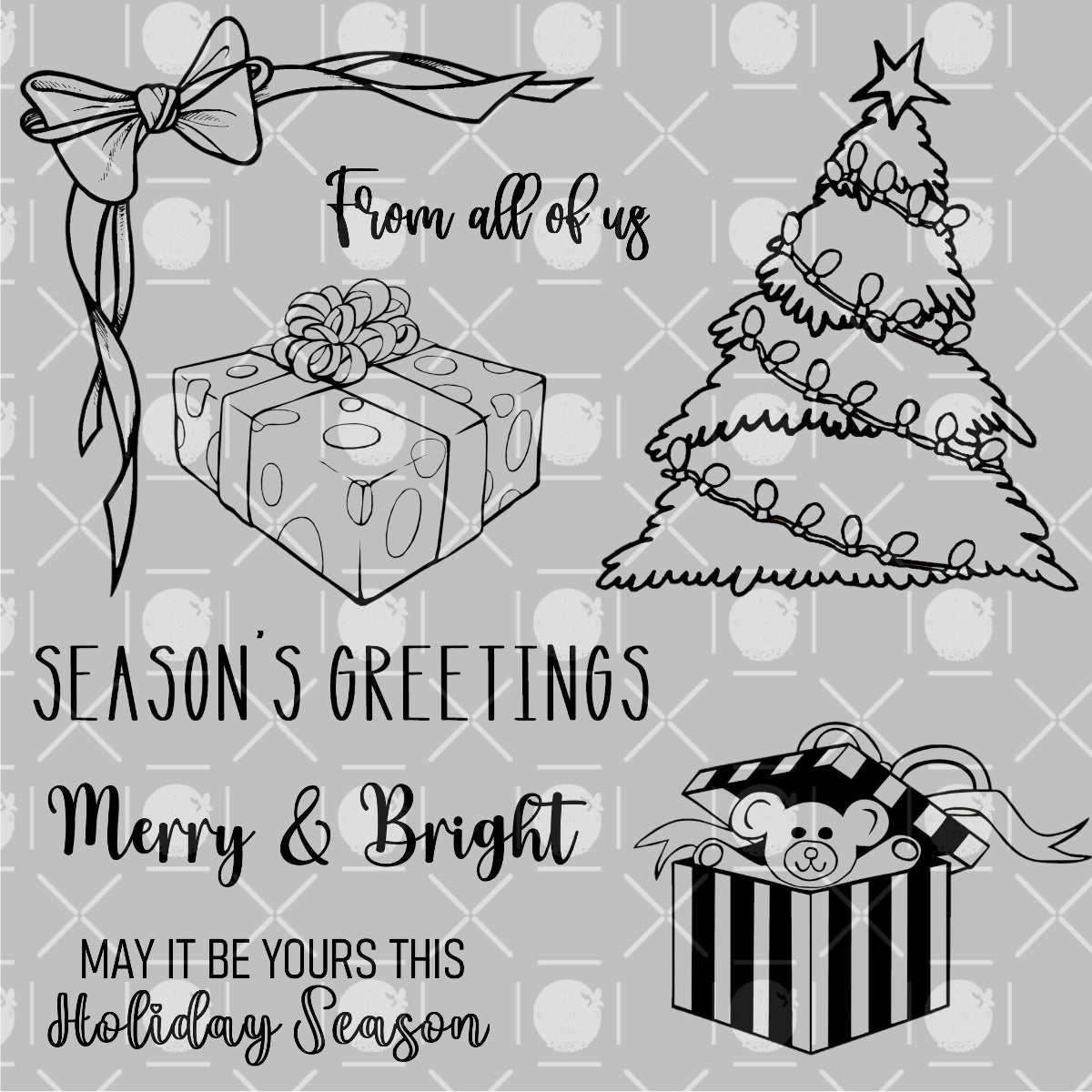Merry & Bright Digital Stamps