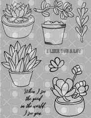 My Succulents Digital Stamps