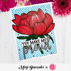 Spring Rose Digital Stamps