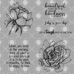 Spring Rose Digital Stamps