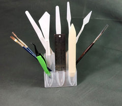 Peacock Blender Brush and Tool Caddy
