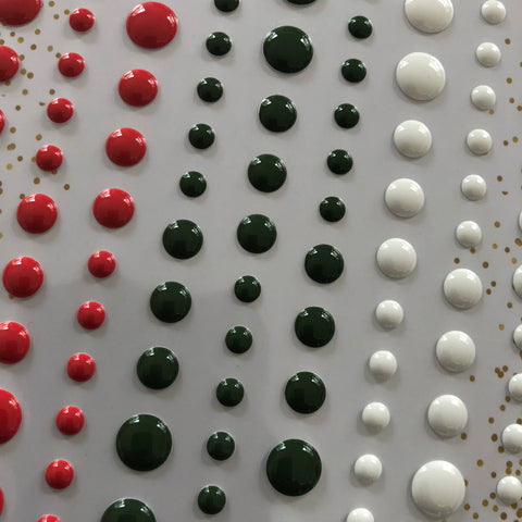 Traditional Christmas Gloss Enamel  Dots