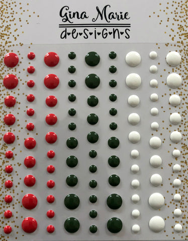 Traditional Christmas Gloss Enamel  Dots