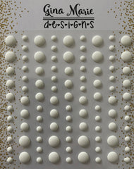 Matte White Enamel Dots