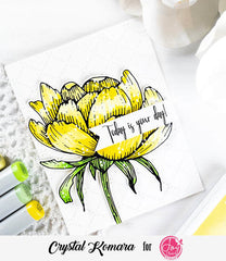 Spring Rose Digital Stamps