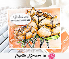 Spring Rose Digital Stamps